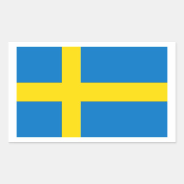 Swedish Flag Sticker (Front)