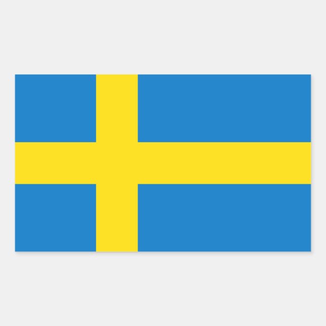 Swedish Flag Sticker (Front)