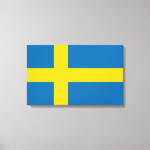 Swedish Flag (Sweden) Canvas Print