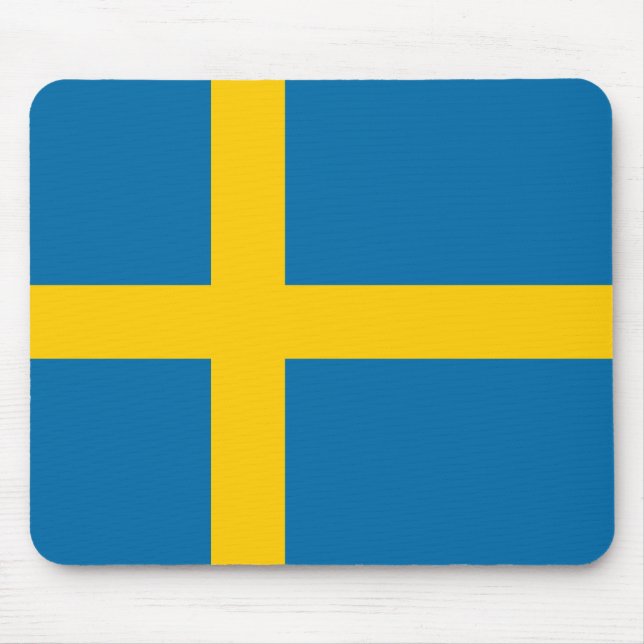 Swedish Flag (Sweden) Mouse Pad (Front)