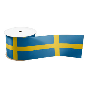 Swedish Flag (Sweden) Satin Ribbon