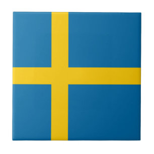 Swedish Flag (Sweden) Tile