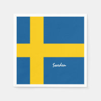 Swedish Flag & Sweden travel, holiday/sport fans