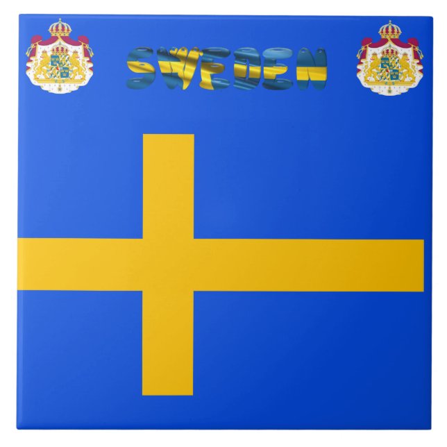 Swedish flag tile (Front)