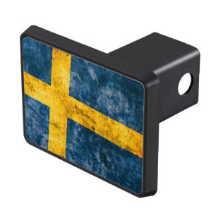 Swedish Flag Trailer Hitch Cover