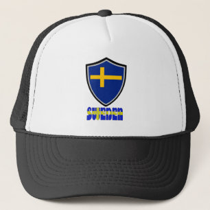Swedish flag trucker hat