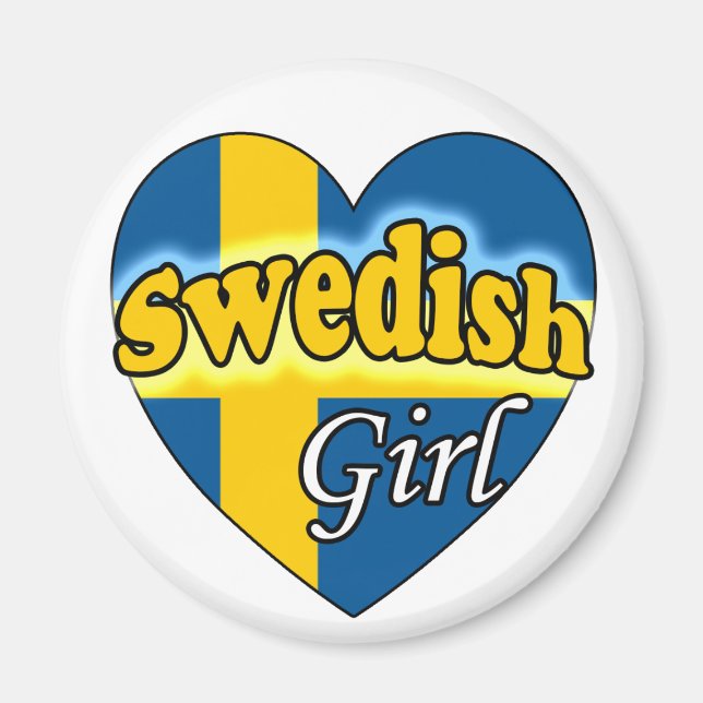 Swedish Girl Magnet (Front)