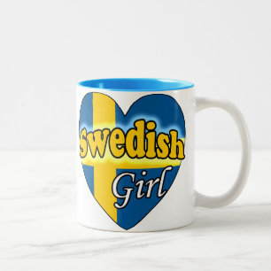 Swedish Girl Two-Tone Coffee Mug