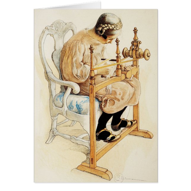 Swedish Girl Weaving (Front)