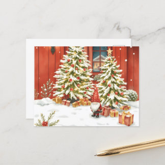 Swedish gnome. Christmas card