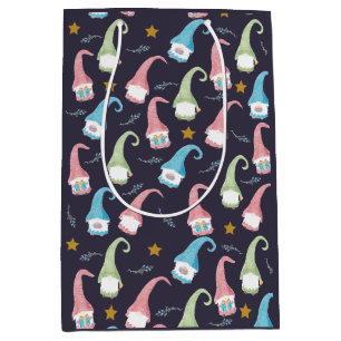 Swedish Gnomes Pattern Gift Bag