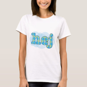 Swedish - Hej with argyle pattern T-Shirt
