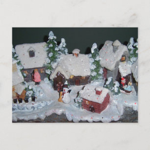Swedish Holiday Winter Scene Postcard