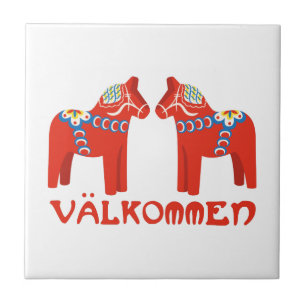 Swedish Horse Valkommen Tile