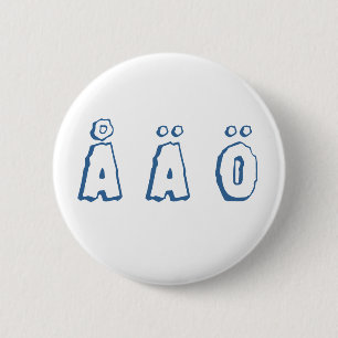 Swedish letters (å ä ö) 2 inch round button