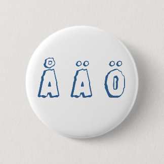 Swedish letters (å ä ö) 2 inch round button