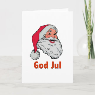Swedish/Norwegian Santa Holiday Card