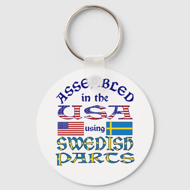 Swedish Parts Keychain (Front)