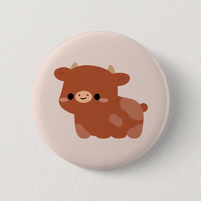 Swedish Red Cow 2 Inch Round Button (Front)
