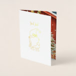 Swedish Santa. Christmas Card<br><div class="desc">A charming Scandinavian jewel with a mystery winter scene. A sweet Santa during the snow.</div>