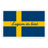 Swedish Saying Flag Theme Lagom Ar Bast