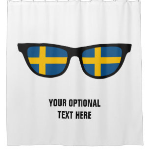 Swedish Shades custom shower curtain