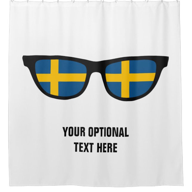 Swedish Shades custom shower curtain (Front)