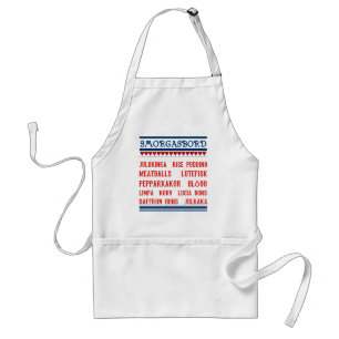 Swedish Smorgasbord Christmas Feast Standard Apron