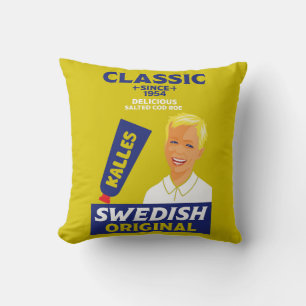 Swedish smörgåskaviar Fish Kaviar Throw Pillow