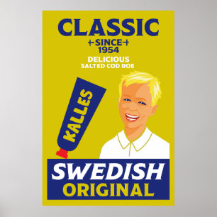 Swedish smörgåskaviar Kaviar Poster