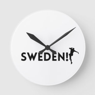 Swedish soccer player using dot as a ball   round clock