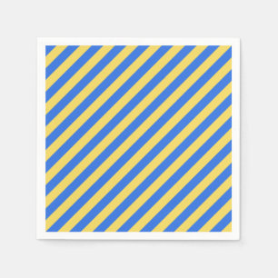 Swedish stripes in blue and yellow napkin