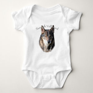 Swedish Vallhund Dad 2 Baby Bodysuit