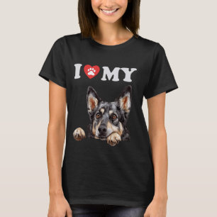 Swedish Vallhund I Heart My Dog Funny Dog Lover T-Shirt