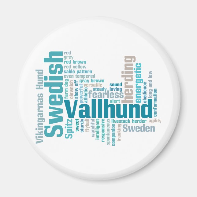 Swedish Vallhund Magnet (Front)