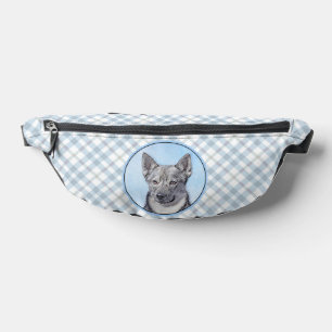 Swedish Vallhund Painting Cute Original Dog Art Fanny Pack