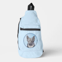 Swedish Vallhund Painting Cute Original Dog Art