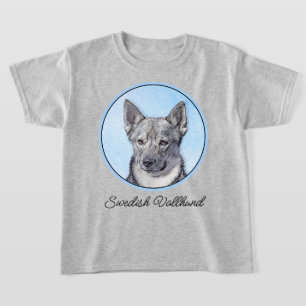Swedish Vallhund Painting - Cute Original Dog Art T-Shirt