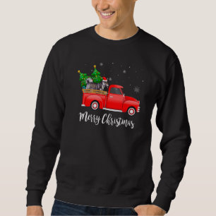 Swedish Vallhund Red Truck Christmas Tree Xmas Dog Sweatshirt