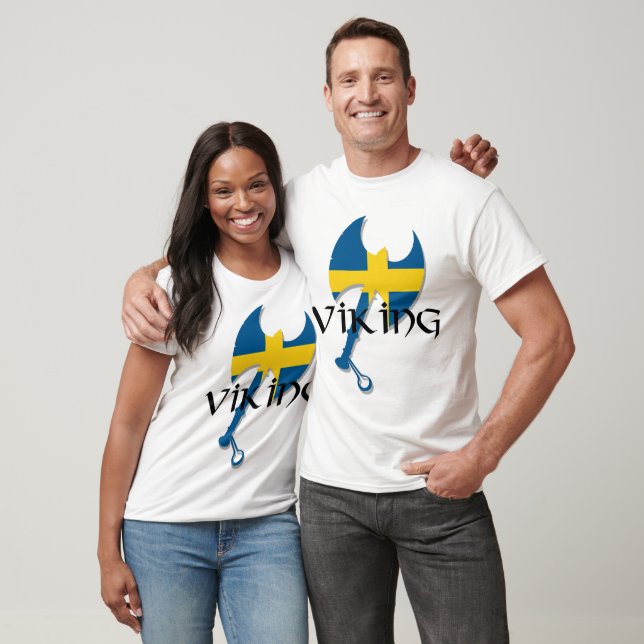 Swedish Viking Sweden flag Axe T-Shirt (Unisex)