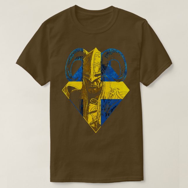 Swedish Viking Warrior 7 T-Shirt (Design Front)