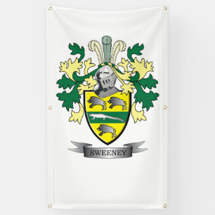 Sweeney Coat of Arms Banner