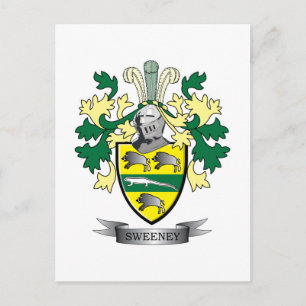 Sweeney Coat of Arms Postcard