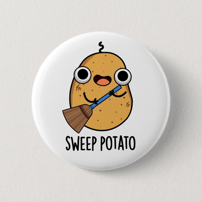 Sweep Potato Funny Sweet Potato Pun  2 Inch Round Button (Front)