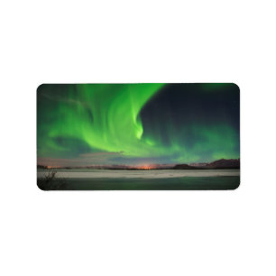 Sweeping Aurora Label