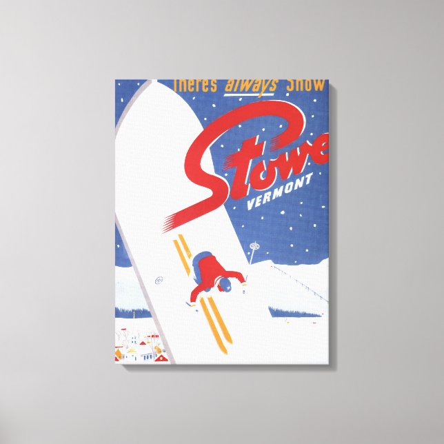Sweeping S - There's Always Snow Promo Poster Canvas Print (Front)