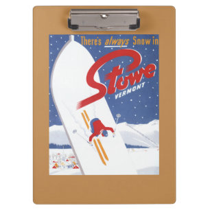 Sweeping S - There's Always Snow Promo Poster Clipboard