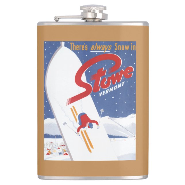 Sweeping S - There's Always Snow Promo Poster Hip Flask (Front)