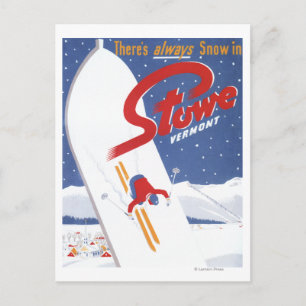 Sweeping S - There's Always Snow Promo Poster Postcard