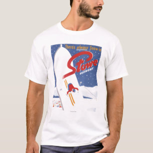 Sweeping S - There's Always Snow Promo Poster T-Shirt